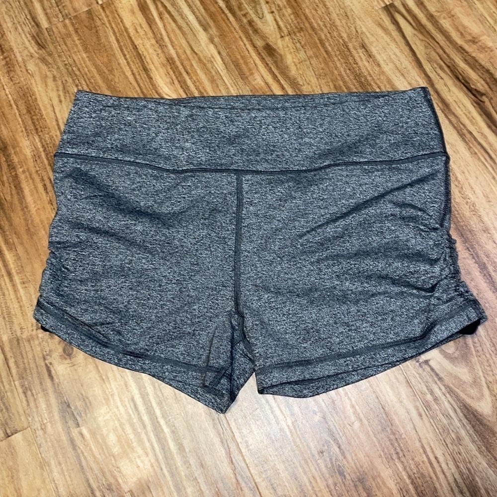 Victoria's Secret womens shorts large 12 14 VSX sport Dark Gray Heather Athletic